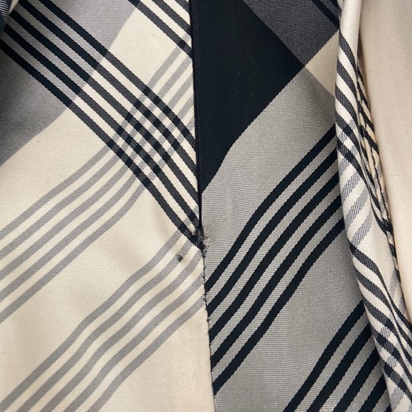 Nanette Lepore Sz 8 strapless plaid taffeta top - Picture 4 of 7